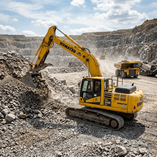 كوماتسو - الحفارات - Heavy Machinery Sourcing